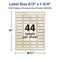 Avery Pearlized Ivory Rectangle Labels with Sure Feed Technology, Print-to-the-Edge, 2/3" x 1-3/4"